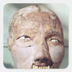 Skull, aus Jericho, 7000-6000 v. Chr. Quadratischer Aufkleber