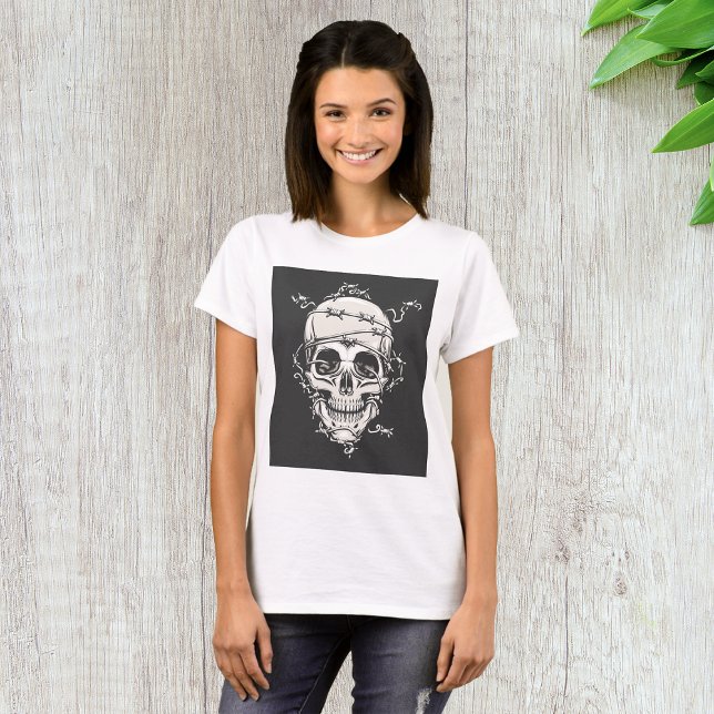 Skull Barbed Wire T-Shirt (Von Creator hochgeladen)