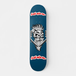 Skull-Barber-Skateboard-Deck Skateboard