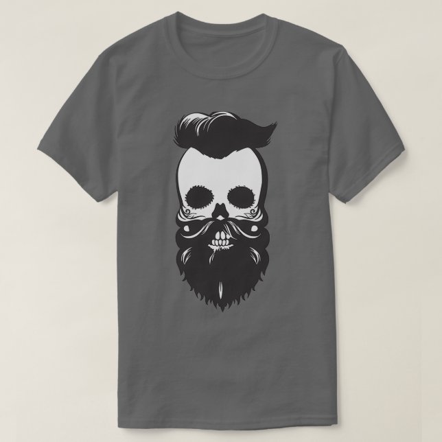 Skull Barber TShirt Classic TShirt (Design vorne)