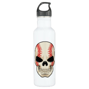 Skull Baseball Sports Edelstahlflasche