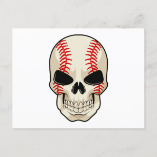 Skull Baseball Sports Postkarte