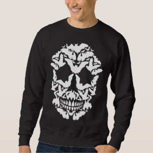 Skull Bat Skeleton Halloween Kostüm Beängstigende Sweatshirt