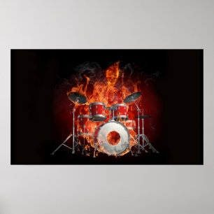 SKULL BATTERY HIGH DEFINITION POSTER