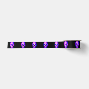 Skull Black Satinband