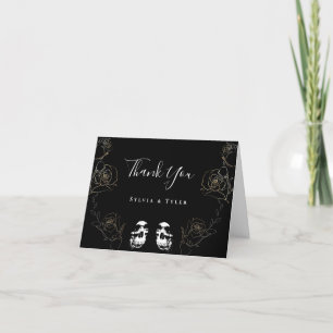 Skull Black Til Death Do us Part Wedding Vielen Da Dankeskarte