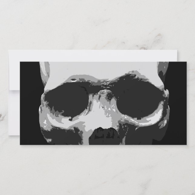 Skull Black & White Pop Art (Vorderseite)