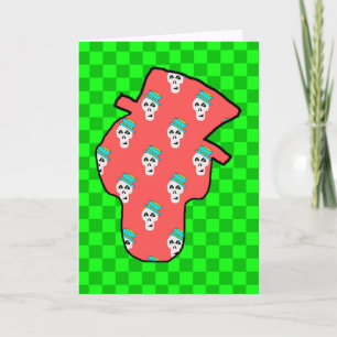 SKULL BLANK GREETKARTE KARTE