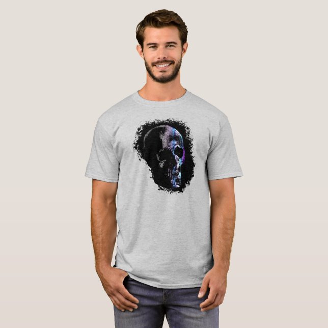 SKULL Blue Lila T-Shirt (Vorne ganz)