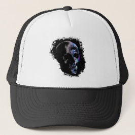 SKULL Blue Lila Truckerkappe
