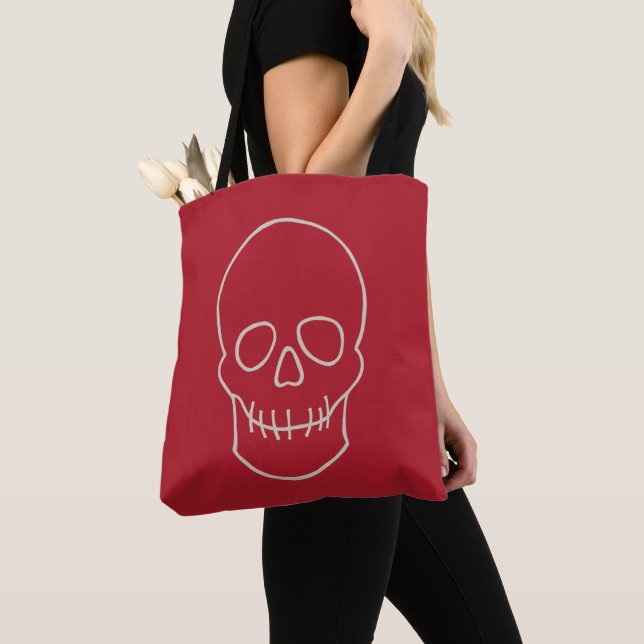 Skull - Blut rot und Knochen weiß (Von Nahem)