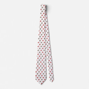 Skull Bone Muster Neck Tie Krawatte