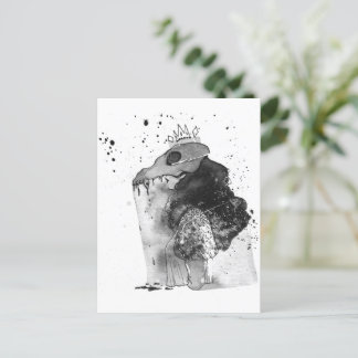 Skull & Bones Illustration Postkarte