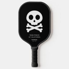 Skull Bones Pickleball Team Familie Halloween Schläger