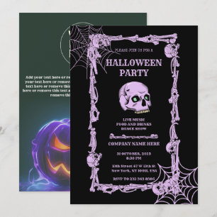 Skull & Bones Specter Office Party Halloween Einladung