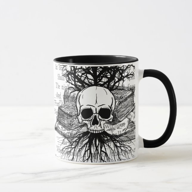 Skull & Books Tasse (Rechts)