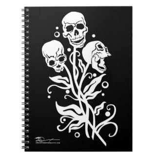 Skull Bouquet, Notebook, Schule, Zurück zur Schule Notizblock