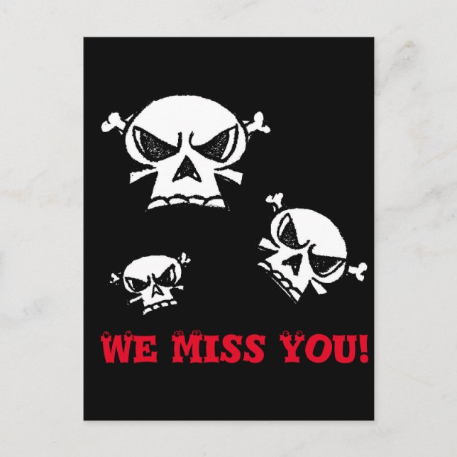 Skull Boys Postkarte (Vorderseite)