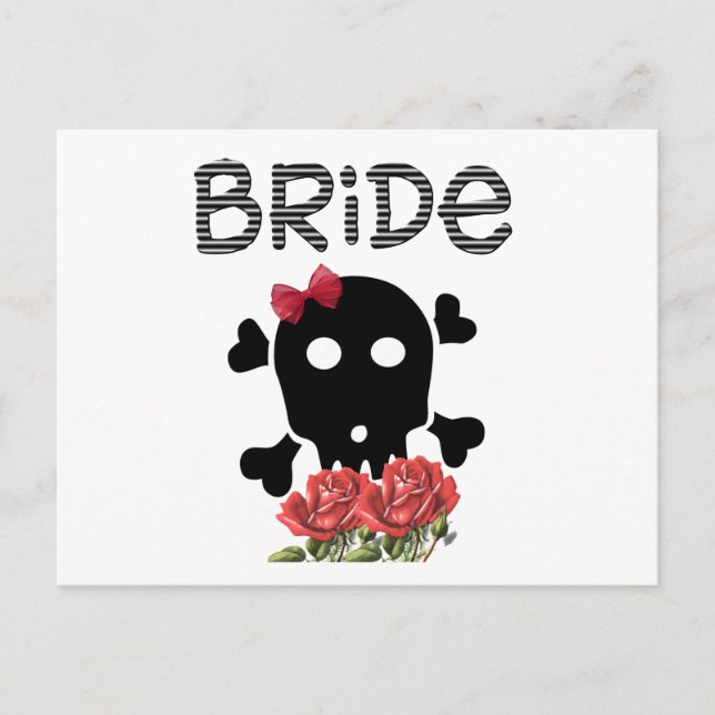 Skull Bride Postkarte (Vorderseite)