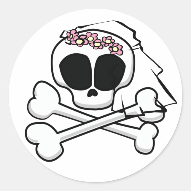 Skull Bride Stickers (Vorderseite)