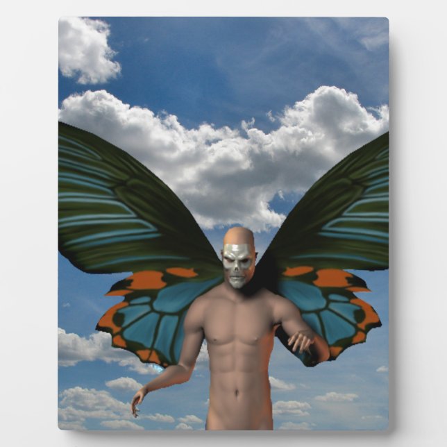 Skull Butterfly Fotoplatte (Vorderseite)