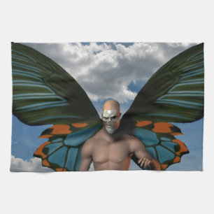 Skull Butterfly Handtuch