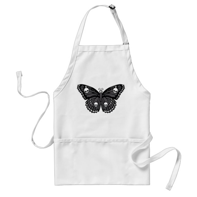 Skull Butterfly Schürze (Vorne)
