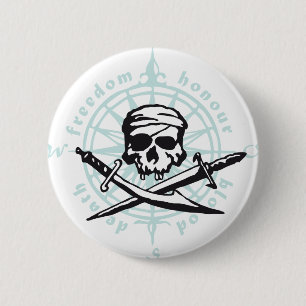 skull button