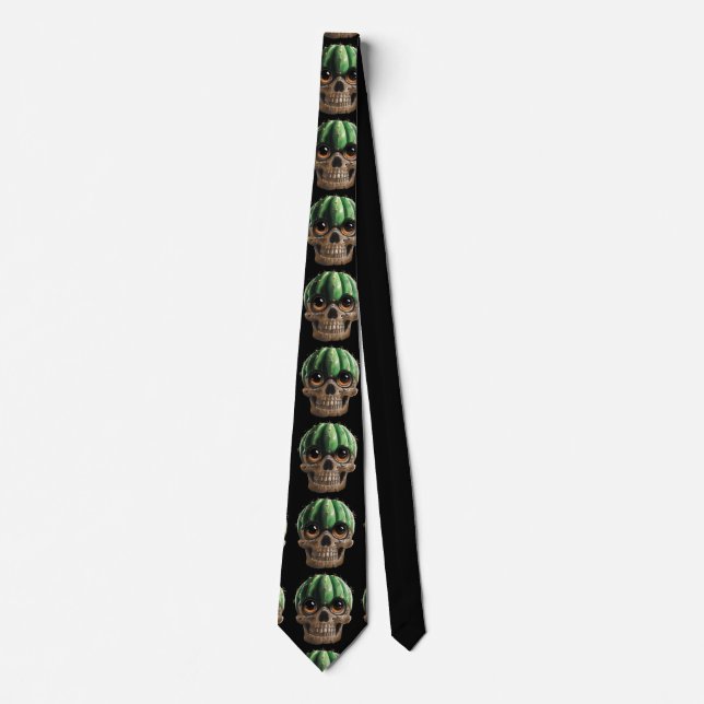 Skull Cactus Tie Krawatte (Vorderseite)