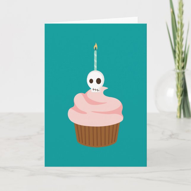 Skull Cake Karte (Vorderseite)