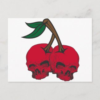 Skull Cherries Postkarte