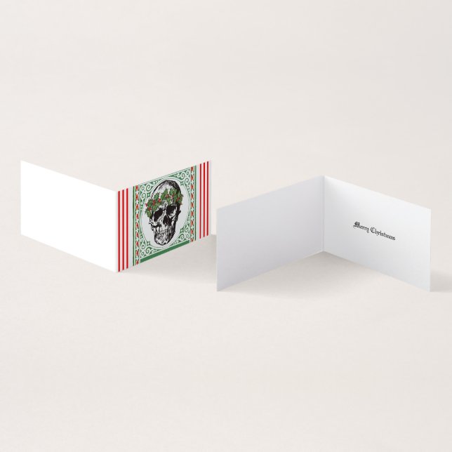 Skull Christmas Card (Innenseite und Außenseite)