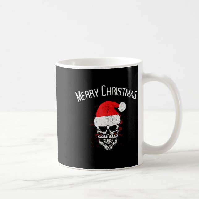Skull Christmas Santa - Creepy Christmas  Kaffeetasse (Rechts)