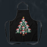 Skull Christmas Tree Pajama Cool Skeleton Santa Schürze<br><div class="desc">Skull Christmas Tree Pajama Cool Skelett Weihnachtsmannmütze Xmas</div>