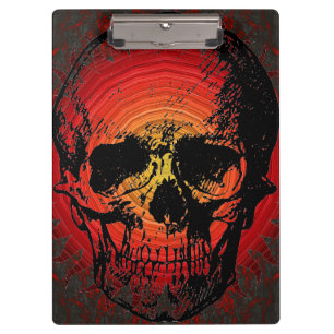Skull Clipboard Klemmbrett