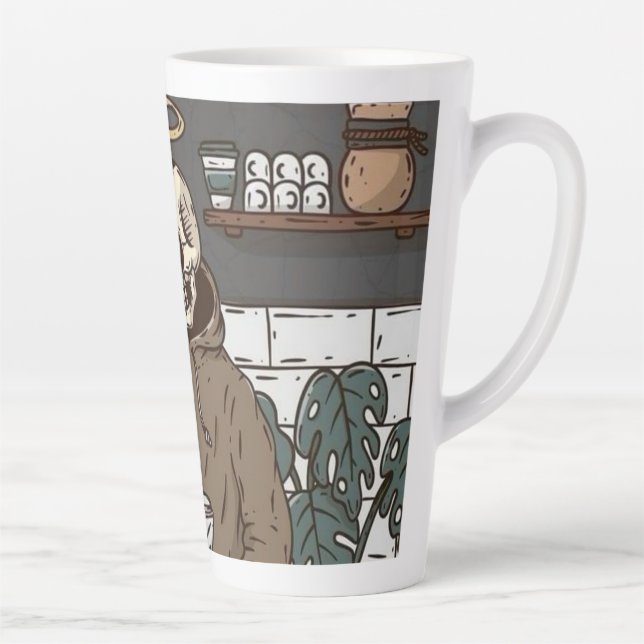 Skull Coffee Time Cup Milchtasse (Rechts)