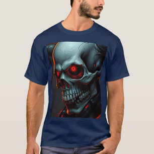 Skull Comic Style Illustration Fantasy Art T-Shirt