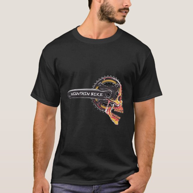 Skull Crankset Mountainbike Mtb T-Shirt (Vorderseite)