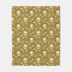 Skull- & Cross-Bones-Fleecedecke Fleecedecke