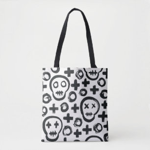 Skull Cross Circle: Nahtlose Dekoration.