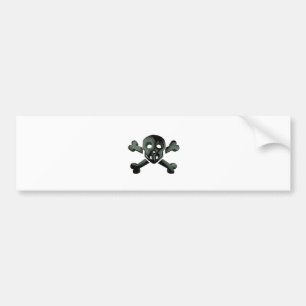 skull crossbones autoaufkleber