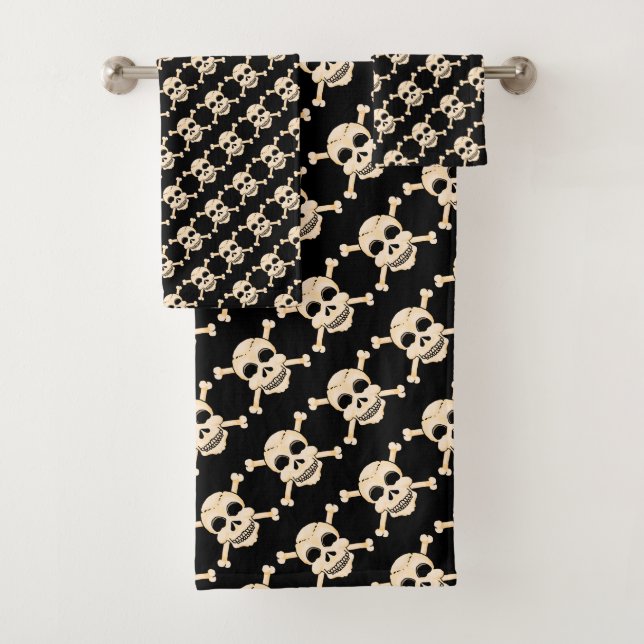 Skull & Crossbones Badetuch Set (Insitu)