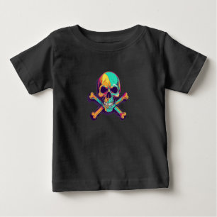 Skull & Crossbones - Rainbow Buccaneer für Kleinki Baby T-shirt