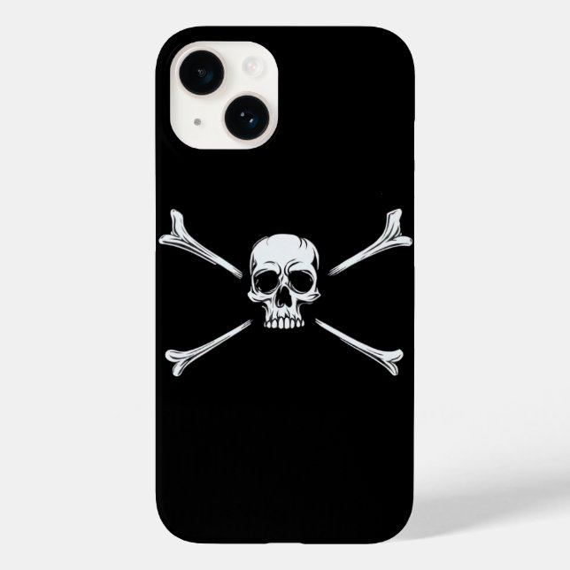 Skull & Crossbones Rebel Case-Mate iPhone Hülle (Rückseite)