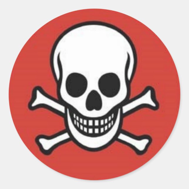 Skull&CrossBones Sticker (Vorderseite)