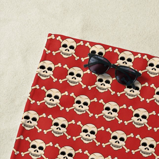 Skull & Crossbones Strandtuch (Beispiel)