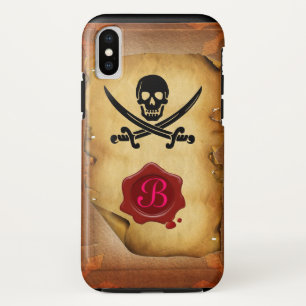 SKULL CROSSED SCHWERTER MONOGRAM Wachs Siegel Perc Case-Mate iPhone Hülle