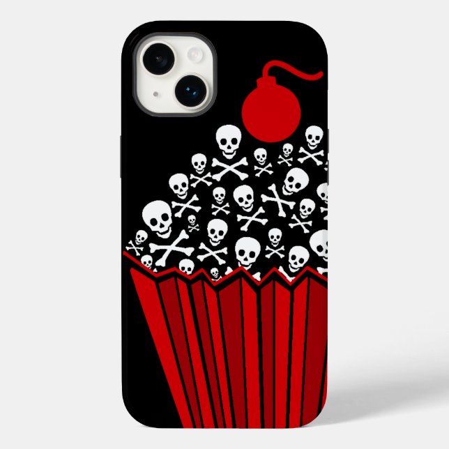 Skull Cupcake Case-Mate iPhone Case (Rückseite)