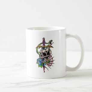 Skull & Dagger Tattoo Kaffeetasse