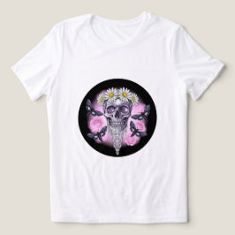 Skull Daisy Queen T-Shirt 💀 🌼 Tri-Blend Shirt